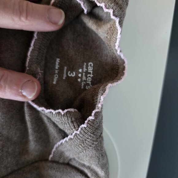 NWOT Carters Long Sleeve Onesie Set of 2 - Picture 4 of 6